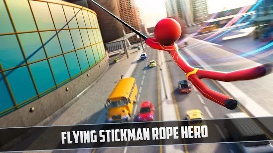 Grand Stickman Rope Hero Crime City（大火柴绳英雄犯罪城）