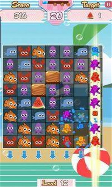 SeaAnimalsCrushBombBlastAsyik（海洋动物爆炸红包版）