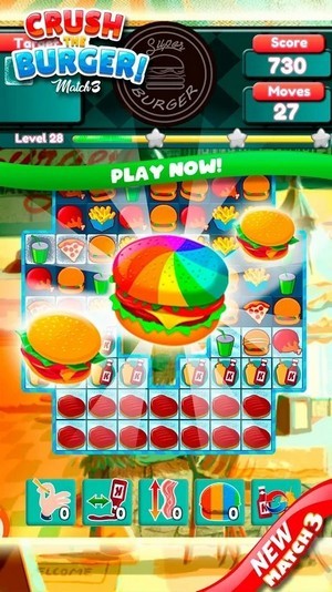 crush the burger（粉碎汉堡豪华三消）