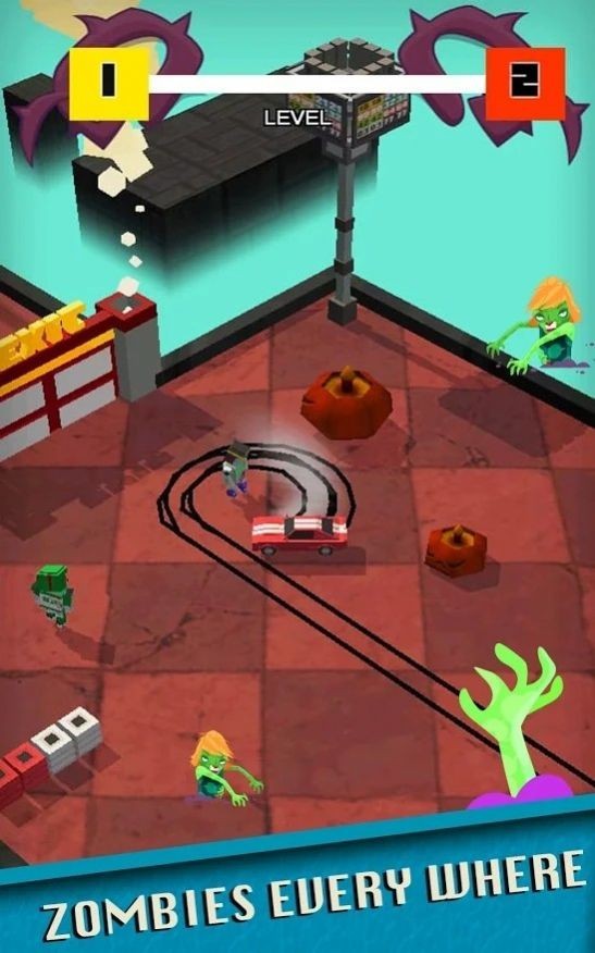 Zombie Drift Racing Car（合并汽车飘移）