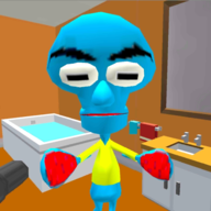 鱿鱼邻居逃生3d游戏