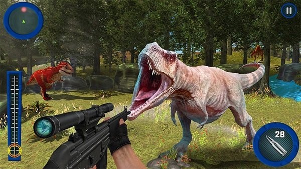 真实模拟射击恐龙