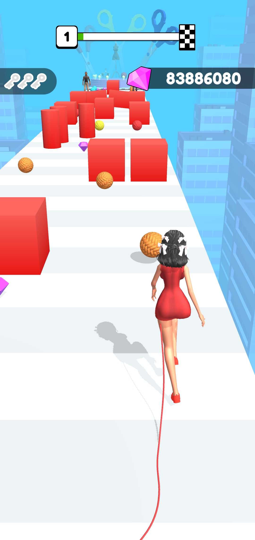 小姐姐衣服开线了