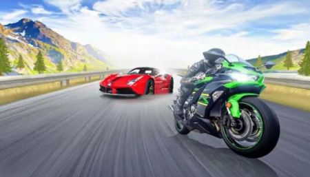 交通摩托车比赛Racing