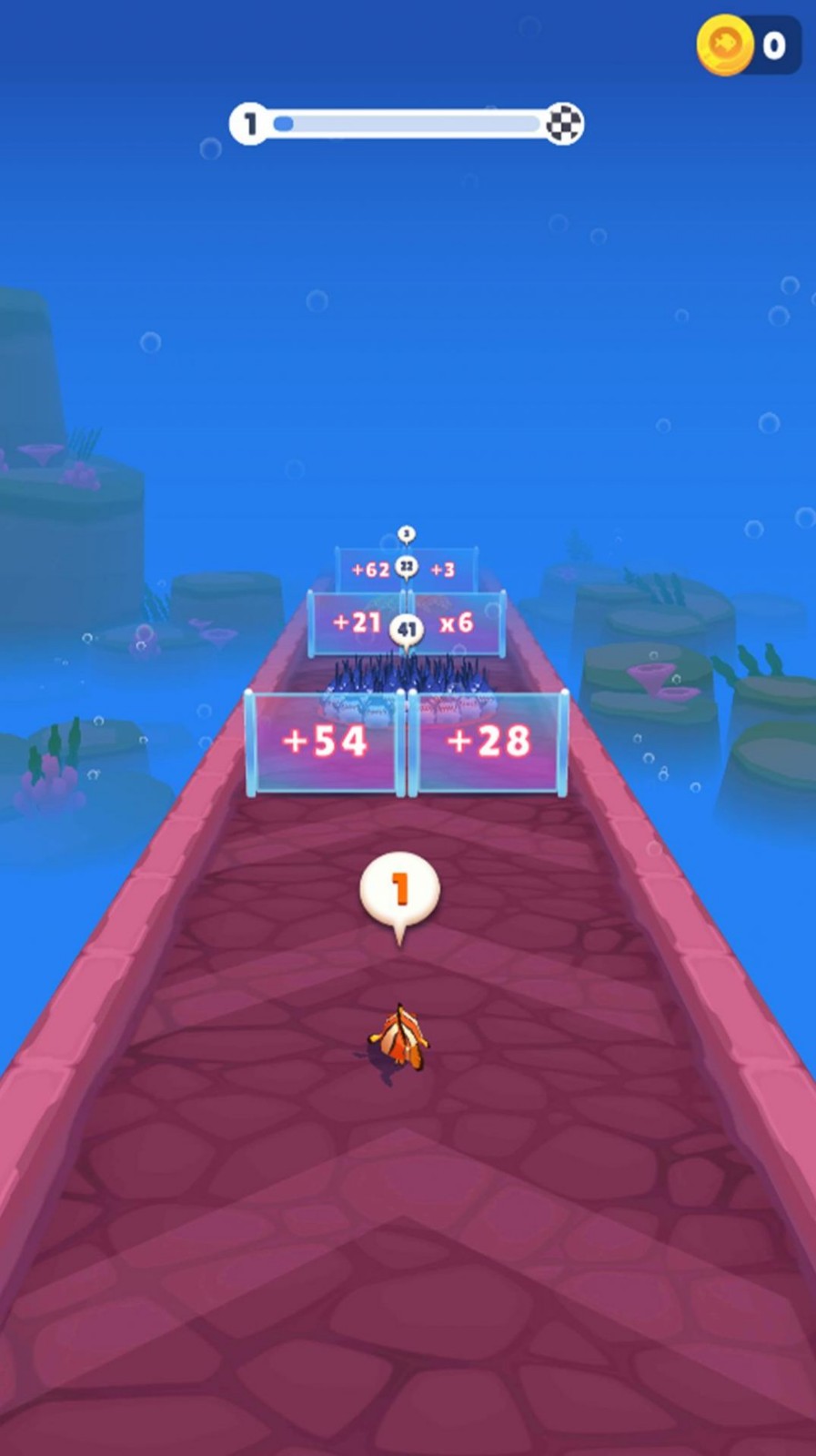 深海水母跑酷Fish Run 3D Count Master