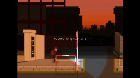 夕阳下的回家路