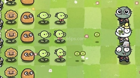 萌化版植物爆射僵尸王