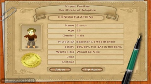 虚拟家庭1金钱版 第1张图