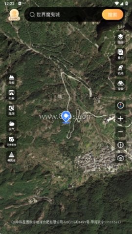 山河全景地图
