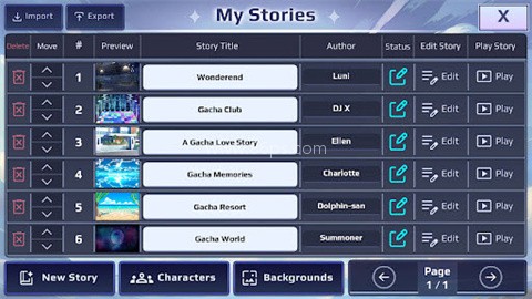 加查故事（Gacha Story）