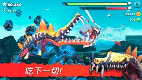 饥饿鲨进化超级变异鲨鱼版
