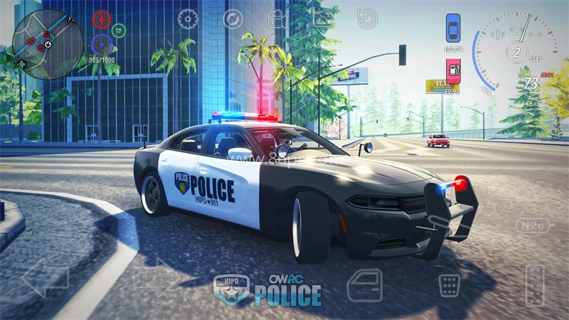 开放世界警察追逐模拟器