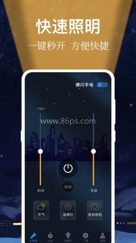 小熊强光手电筒 第1张图