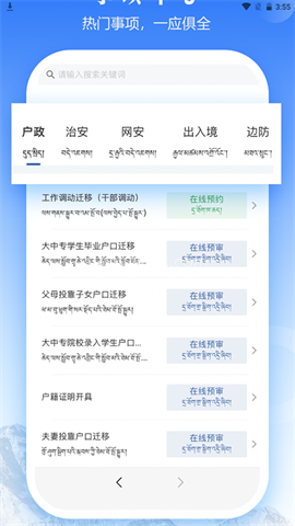 西藏公安政务服务