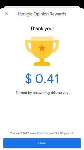 google opinion rewards