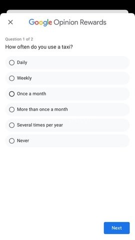 google opinion rewards