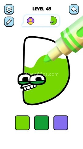 字母涂色
