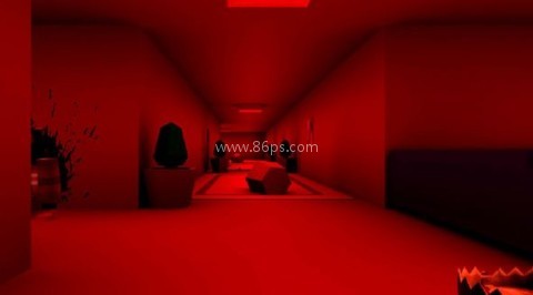 恐怖的粉红色房屋