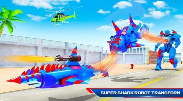 鲨鱼机器人汽车改造（Flying Shark Robot）