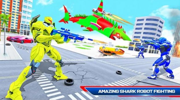 鲨鱼机器人汽车改造（Flying Shark Robot）