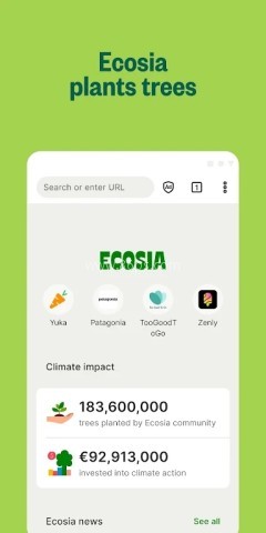 ecosia浏览器绿色版