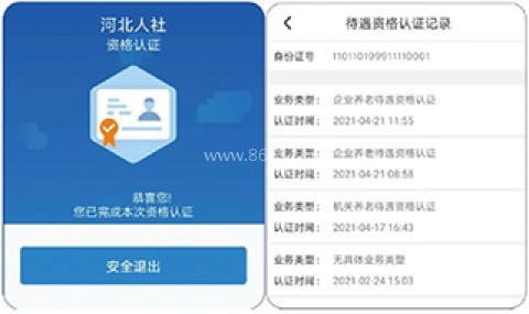 河北人社养老认证 第4张图