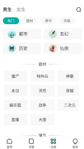 选择题材