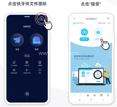 快牙如何联网共享文件