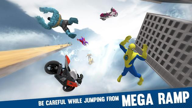 superherobikestuntsmegaramp2020（超级英雄特技摩托2020）