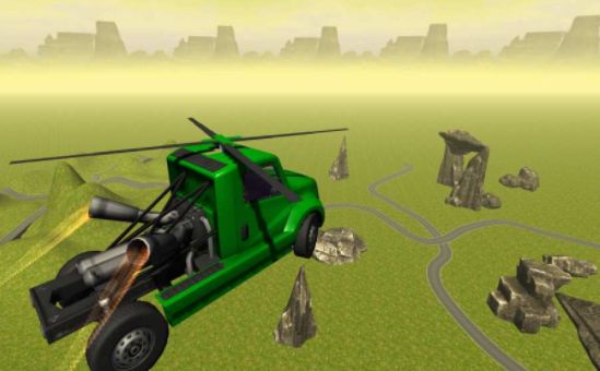 Flying Helicopter Truck（直升机卡车飞行）