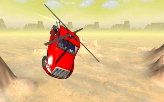 Flying Helicopter Truck（直升机卡车飞行）