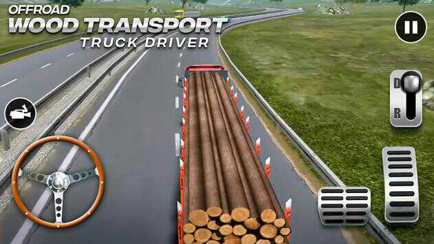 木材运输司机（Offroad Wood Transport Truck Driver）