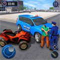 US Police Hummer Car Quad Bike Police Chase Games
