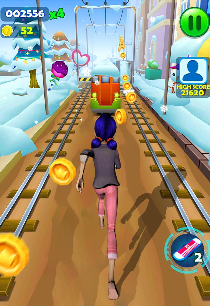 subway ladybug cat(地铁少女冒险冲刺3D)