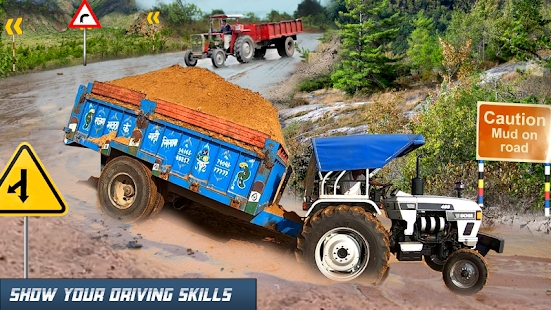 Tractor Trolley Cargo Farming Simulation Game
