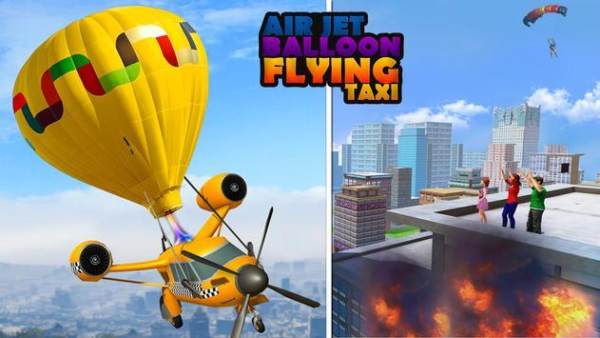 Air Jet Balloon Flying Taxi Game 2019（喷气气球飞行出租车）