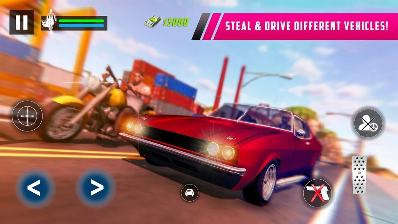 Auto Theft City Guns Mission Gangster War（大城市盗窃汽车）