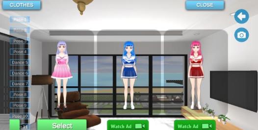 Miku Sakune Anime Girlfriend MMD（动漫女友养成）