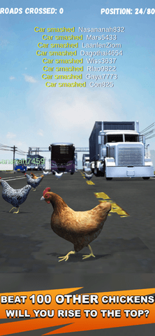 Chicken Challenge Cross Road Royale(步步惊心的过路鸡)