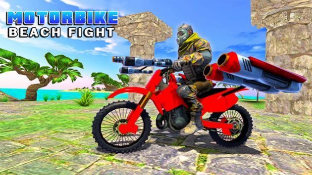 Motorbike Beach Fight - Bike Fighting Games