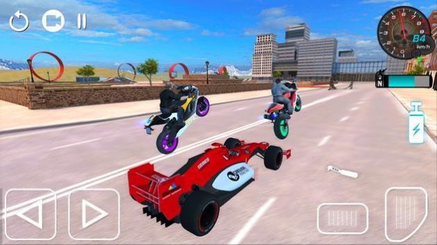 Motorcycle Stunt Ramps: Futuristic Teleport