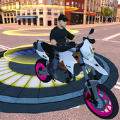 Motorcycle Stunt Ramps: Futuristic Teleport