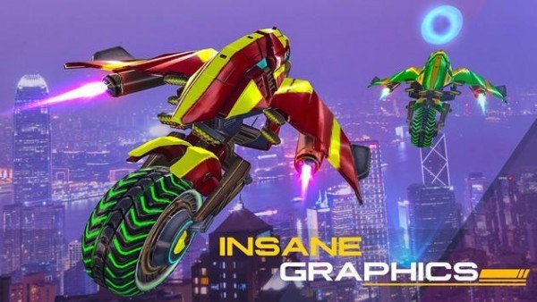 Flying Bike Future City Mayhem（摩托飞车未来城市）