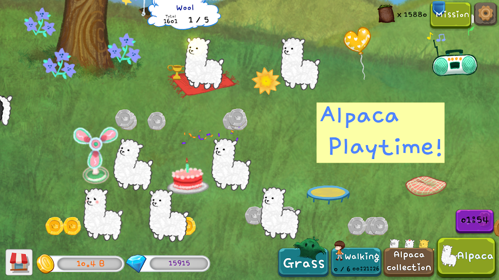 Alpaca Idle（偶尔养羊驼）