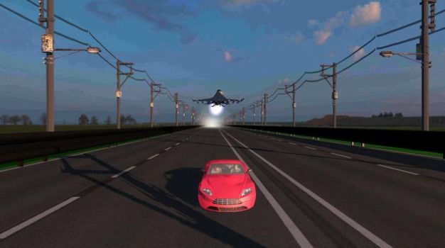 car vs jet（汽车与喷气飞机）