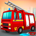 KidsFirefighterFireRescueAndCarWashGarage（消防救援和洗车）