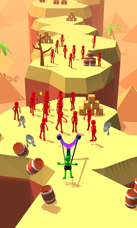 Slingshot Crusher : Crowd Stack（弹弓破碎机）