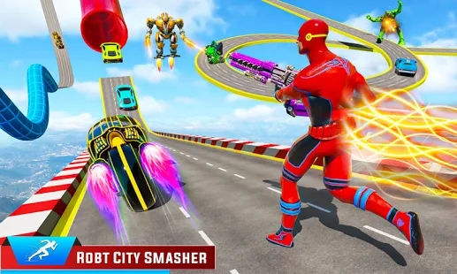 Speed Hero Mega Ramp（速度英雄机器人）