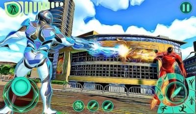 Grand City Flying Hero - Robot Rescue Games 2021