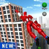 Spider Robot Rope Hero Miami City Gangster